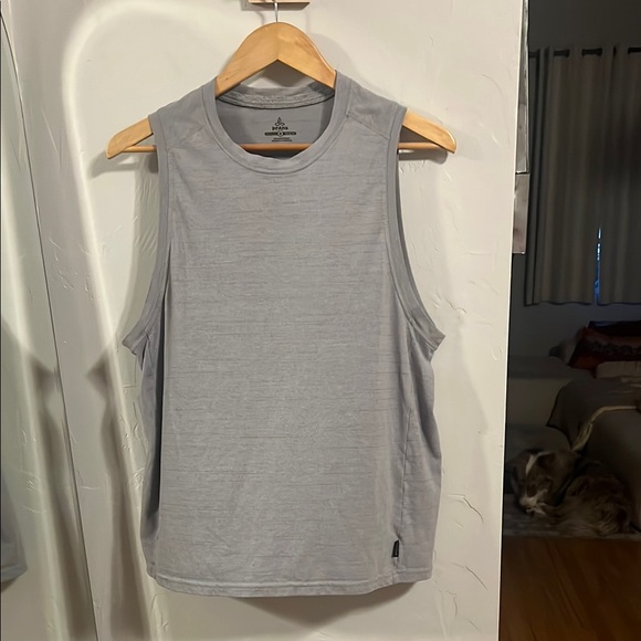 Prana Light Gray Muscle Tee - Picture 1 of 3